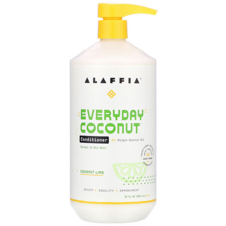 Alaffia, Everyday Coconut, Conditioner, Normal to Dry Hair, Coconut Lime, 32 fl oz (950 ml)