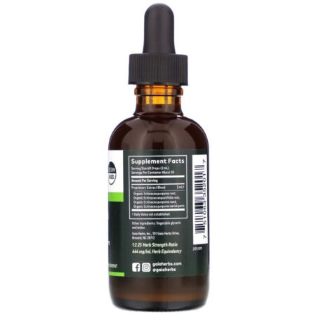 Gaia Herbs, Echinacea Supreme, 2 fl oz (59 ml) - Imagem 2