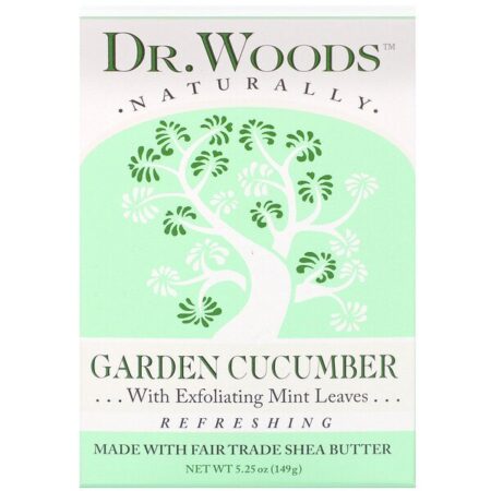 Dr. Woods, Bar Soap, Garden Cucumber, 5.25 oz (149 g)