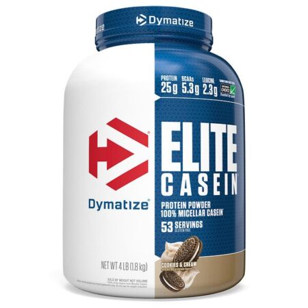 Dymatize Nutrition, Caseína Elite, Cookies e Creme, 4 lbs (1,8 kg)