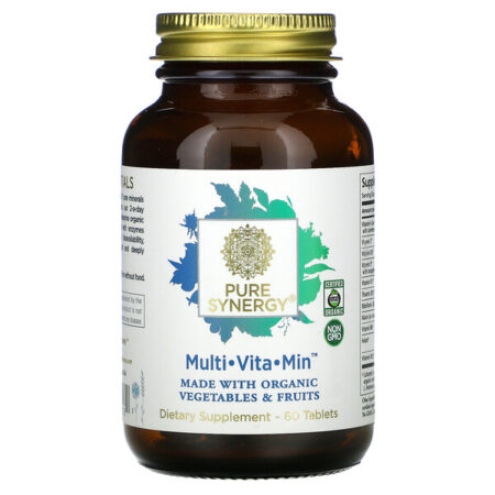 Pure Synergy, Multi Vita·Min Orgânico, 60 Comprimidos Vegetais