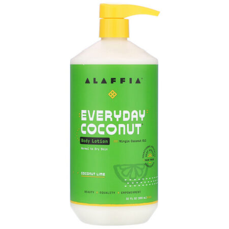 Alaffia, Everyday Coconut, Body Lotion, Normal to Dry Skin, Coconut Lime, 32 fl oz (950 ml)