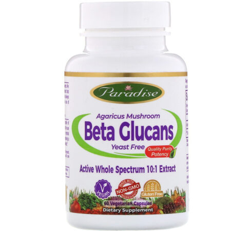 Paradise Herbs, Beta Glucans, 60 Vegetarian Capsules