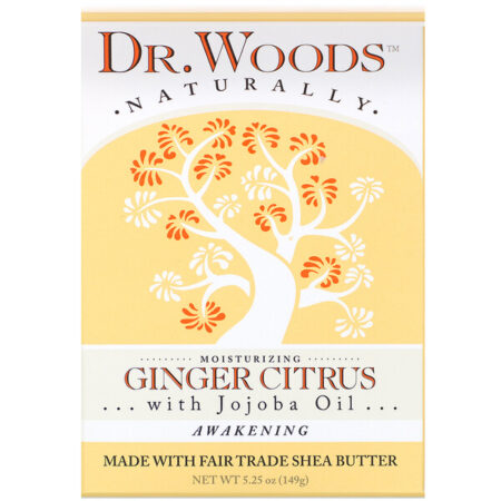 Dr. Woods, Bar Soap, Ginger Citrus, 5.25 oz (149 g)