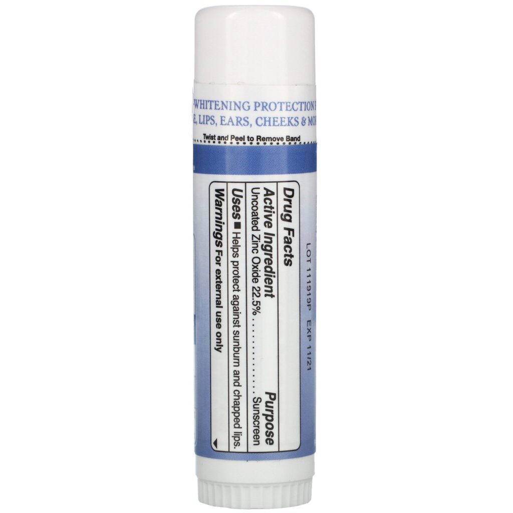 Badger Company, Natural Mineral Sunscreen Face Stick, SPF 35, Unscented, .65 oz (18.4 g) - Imagem 2