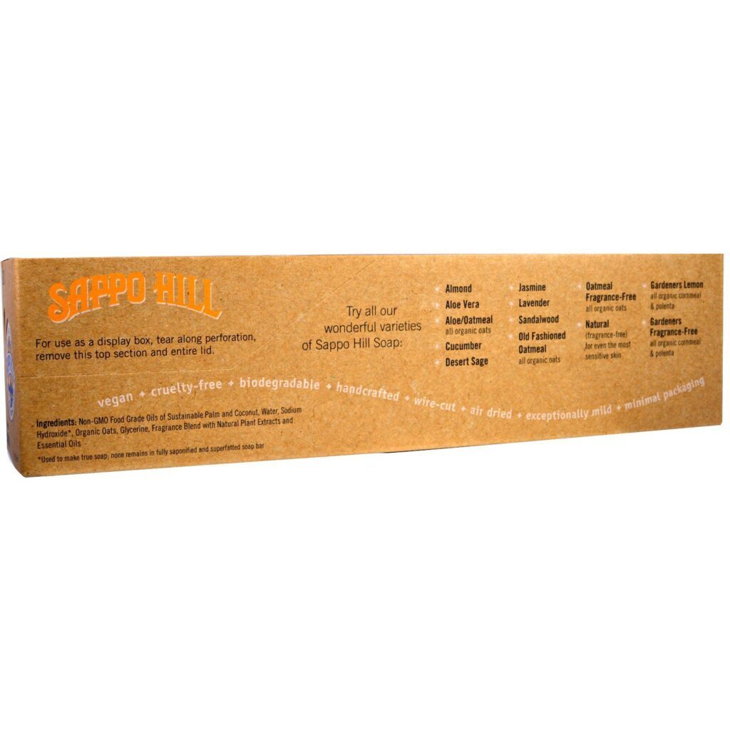 Sappo Hill, Sabonete Cremoso de Glicerina, Aveia Retrô, 12 Barras, 3,5 oz (100 g) cada - Imagem 2