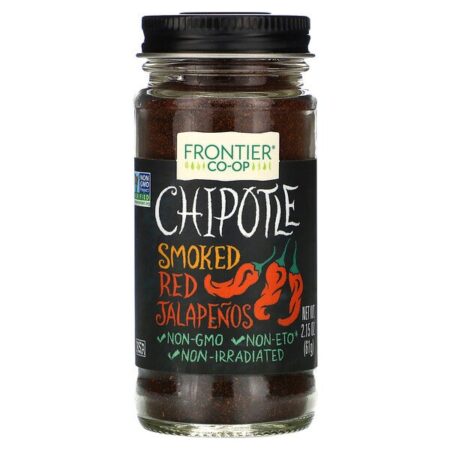 Frontier Natural Products, Chipotle, Smoked Red Jalapenos, 2.15 oz (61 g)