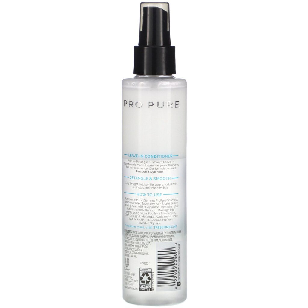 Tresemme, Pro Pure, Leave-in Conditioner, 6.1 fl oz (180 ml) - Imagem 2