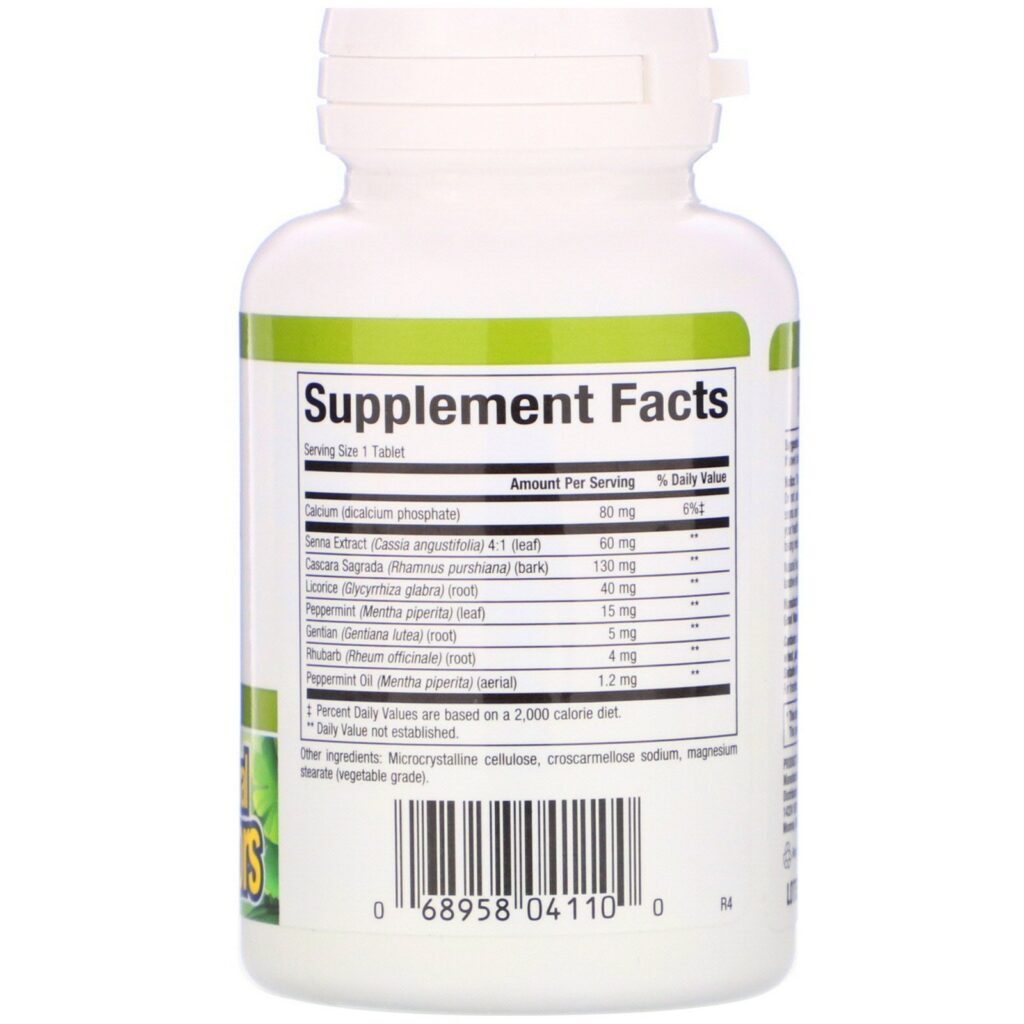 Natural Factors, Ultra-Lax, Fórmula Herbal, 90 tabletes - Imagem 2