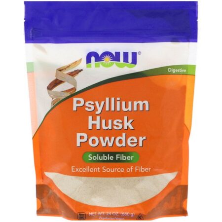 Now Foods, Casca de Psyllium em Pó, 680 g (1,5 lbs)