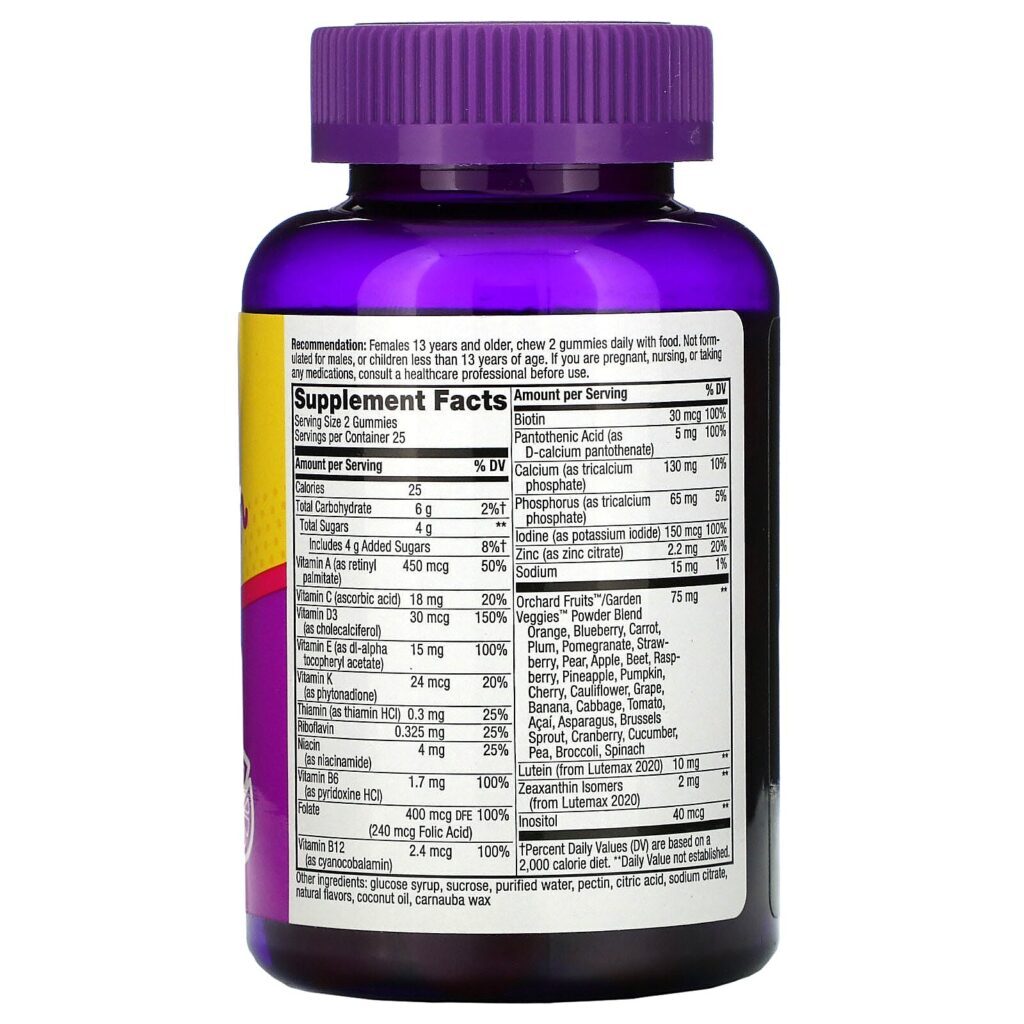 Nature's Way, Alive! Teen Multi for Her, 50 Gummies - Imagem 2