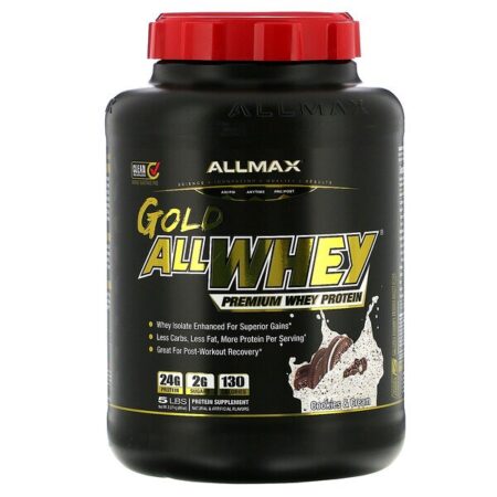 ALLMAX Nutrition, AllWhey Gold, Premium Whey Protein, Cookies & Cream, 5 lbs (2.27 kg)