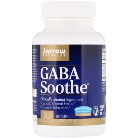 Jarrow Formulas, GABA Soothe, 30 Cápsulas Vegetais