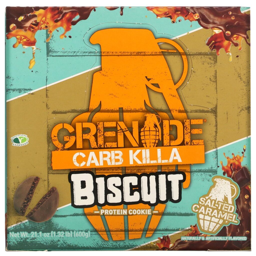 Grenade, Carb Killa, Biscuit, Salted Caramel, 12 Bars, 1.76 oz (50 g) Each - Imagem 2