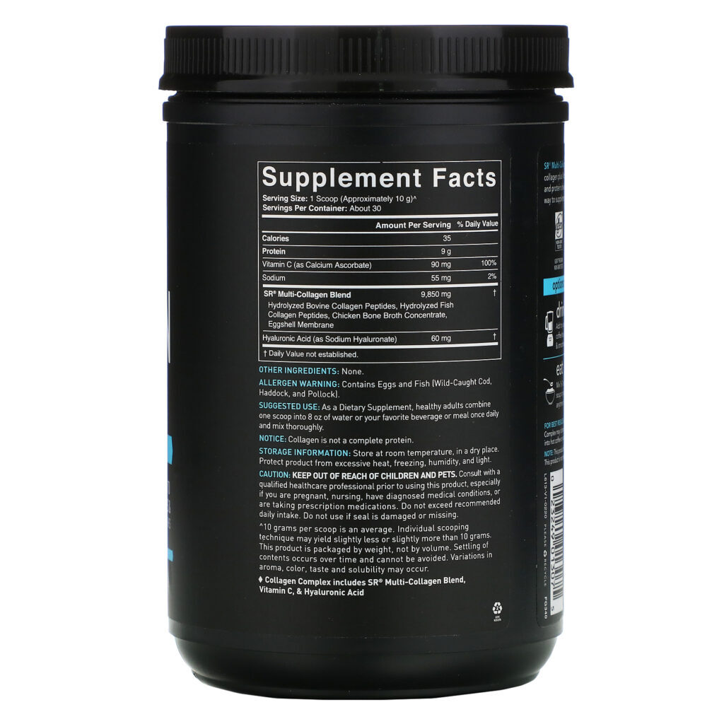 Sports Research, Multi Collagen Complex, Unflavored, 10.65 oz (302 g) - Imagem 2