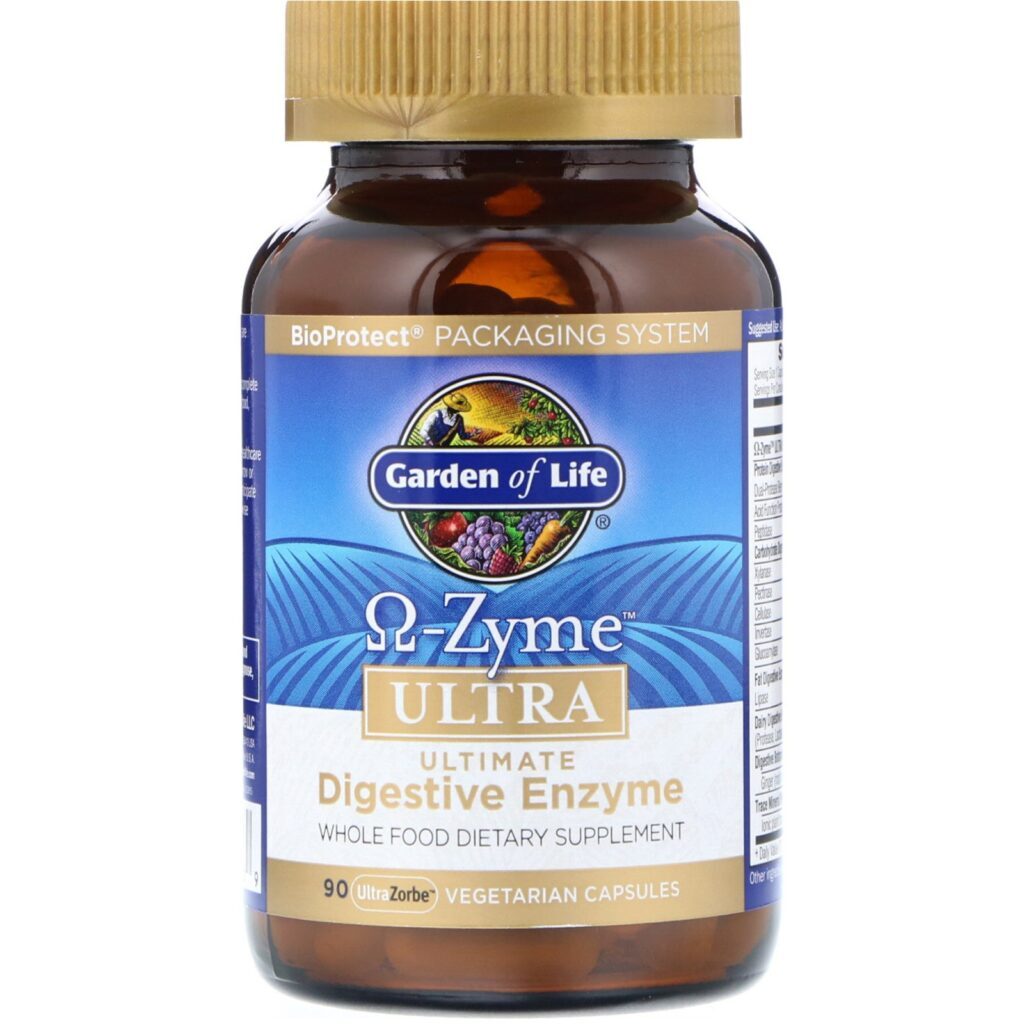 Garden of Life, O-Zyme Ultra, Composto Definitivo de Enzimas Digestivas, 90 Comprimidos Vegetarianos - Imagem 3