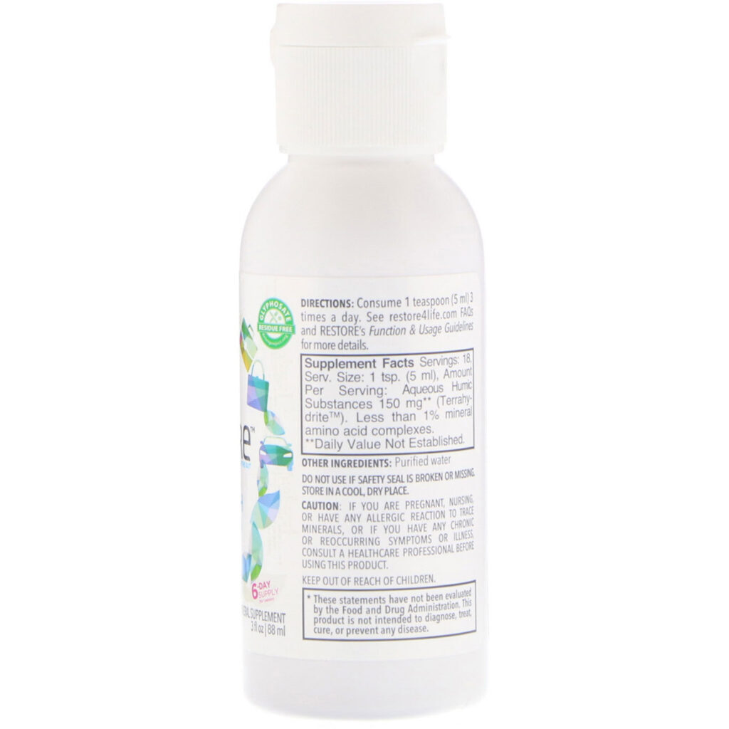 Restore, Gut Health, Mineral Supplement, On-The-Go, 3 fl oz (88 ml) - Imagem 2