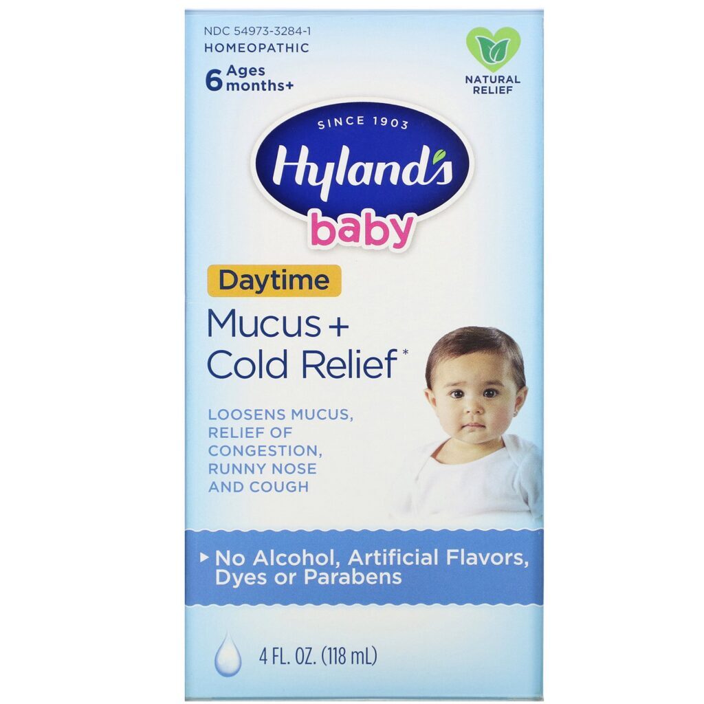 Hyland's, Baby, Mucus + Cold Relief Day Time, Ages 6 Months +, 4 fl oz (118 ml) - Imagem 2