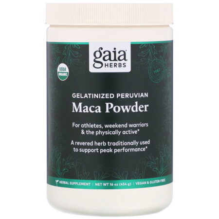 Gaia Herbs, Gelatinized Peruvian Maca Powder, 16 oz (454 g)