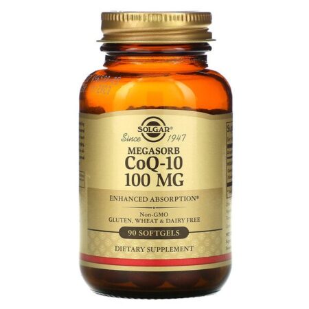 Solgar, Megasorb CoQ-10, 100 mg, 90 Cápsulas Softgel