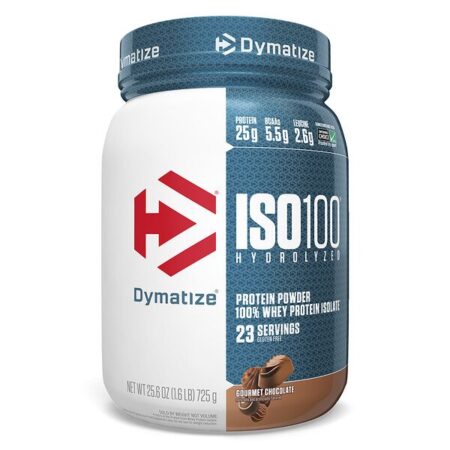 Dymatize Nutrition, ISO 100 Hidrolisado, Isolado de Proteína Whey 100%, Chocolate Gourmet, 725 g (1,6 lbs)