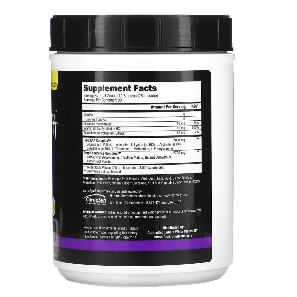 Controlled Labs, Purple Wraath, Purple Lemonade, 2,44 lbs (1108 g) - Imagem 2
