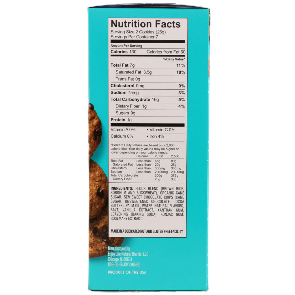 Enjoy Life Foods, Biscoitos Crocantes Feitos à Mão, Gotas de Chocolate, 6,3 oz (179 g) - Imagem 2