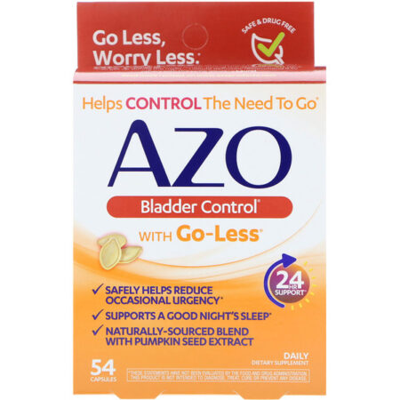 Azo, Controle da bexiga com Go-Less, 54 cápsulas