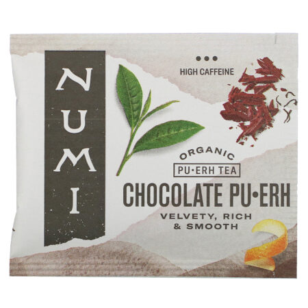 Numi Tea, Organic Pu-Erh Tea, Chocolate Pu-Erh, 16 Tea Bags, 1.24 oz (35.2 g) - Image 3