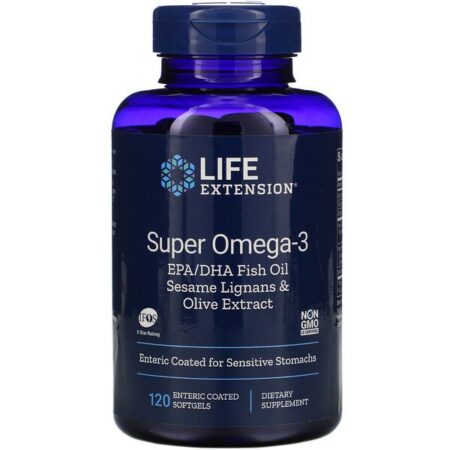 Life Extension, Super Omega-3, 120 Enteric Coated Softgels