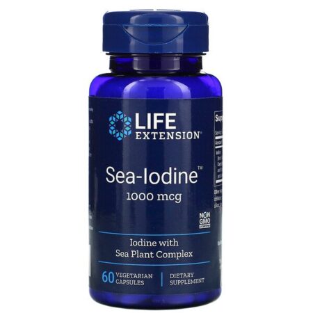 Life Extension, Iodo Marinho, 1.000 mcg, 60 Cápsulas Vegetarianas