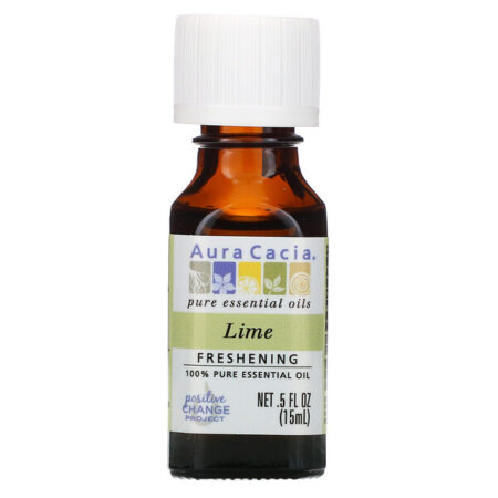 Aura Cacia, Óleo Essencial 100% Puro, Limão, 15 ml (0,5 fl oz)