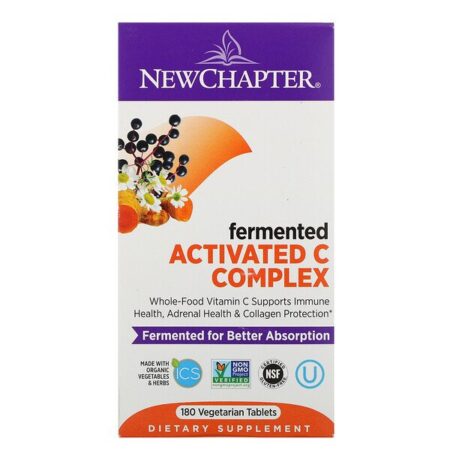 New Chapter, Fermented Activated C Complex, 180 Vegetarian Tablets