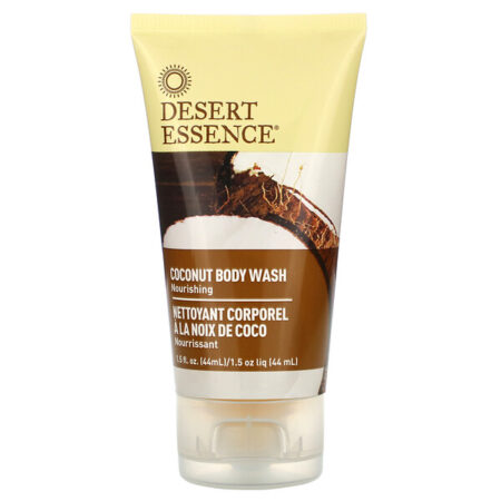 Desert Essence, Gel de Banho de Coco, Tamanho para Viagem, 44 ml