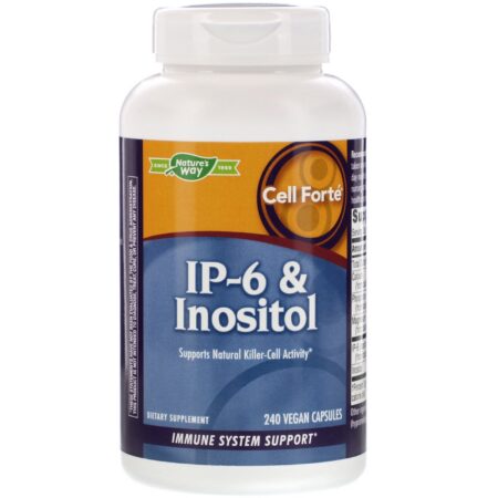 Nature's Way, Cell Forté, IP-6 e Inositol, 240 Cápsulas Vegetais - Image 3