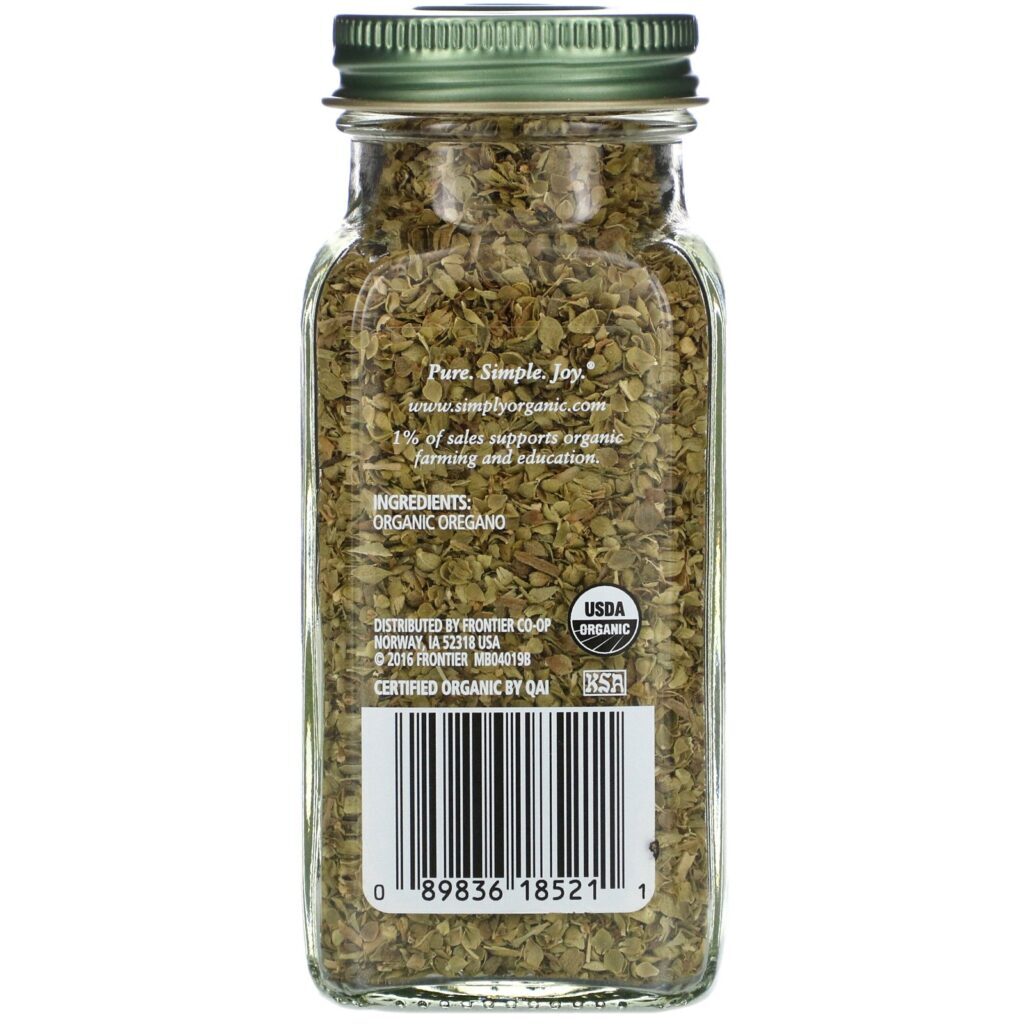 Simply Organic, Orégano, 21 g (0,75 oz) - Imagem 2