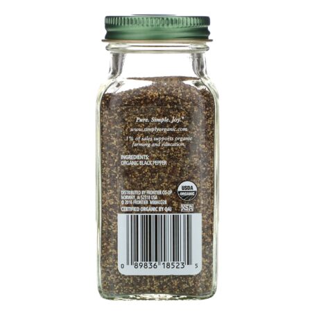 Simply Organic, Black Pepper, 65 g (2,31 oz) - Image 2