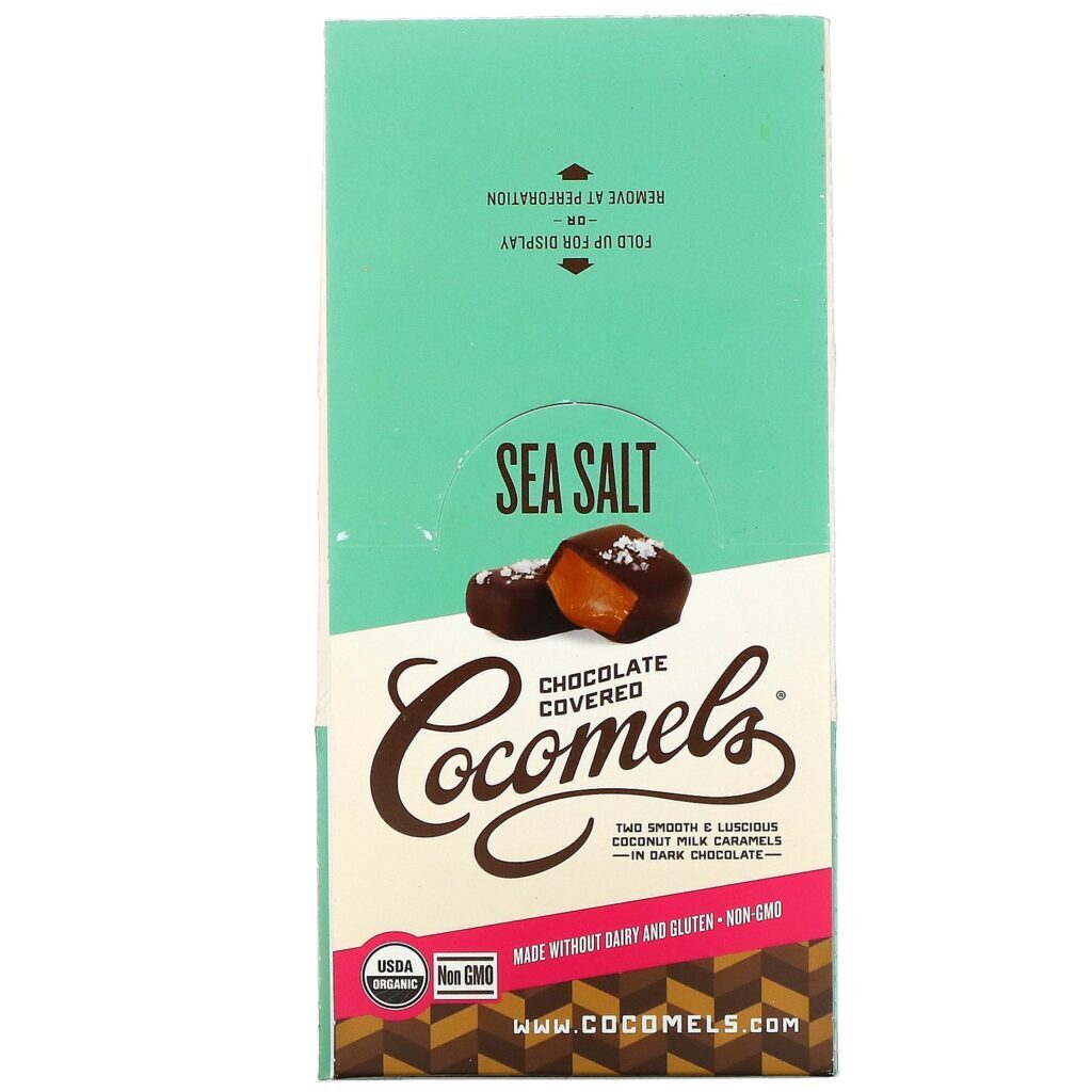 Cocomels, Orgânico, Caramelos de Leite de Coco com Cobertura de Chocolate, 15 Unidades, 28 g Cada - Imagem 2
