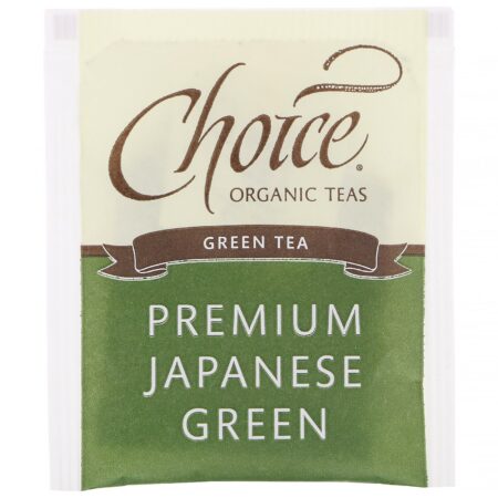 Choice Organic Teas, Green Tea, Organic Premium Japanese Green, 16 Tea Bags, 1.12 oz (32 g) - Image 3