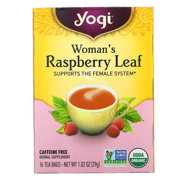 Yogi Tea, Woman's Raspberry Leaf, Sem Cafeína, 16 Saquinhos de Chá, 1,02 oz (29 g)