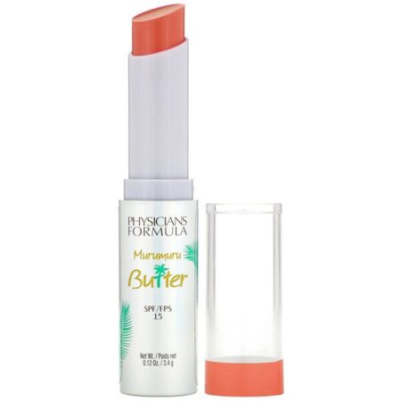 Physicians Formula, Murumuru Butter Creme Labial, SPF 15, Pôr-do-sol Brasileiro, 0,12 oz (3,4 g)