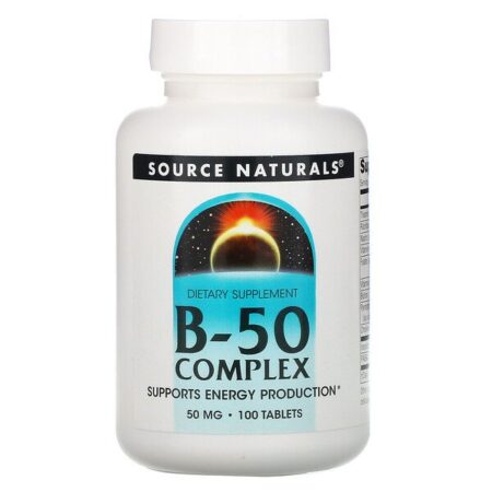 Source Naturals, Complexo B-50, 50 mg, 100 Comprimidos