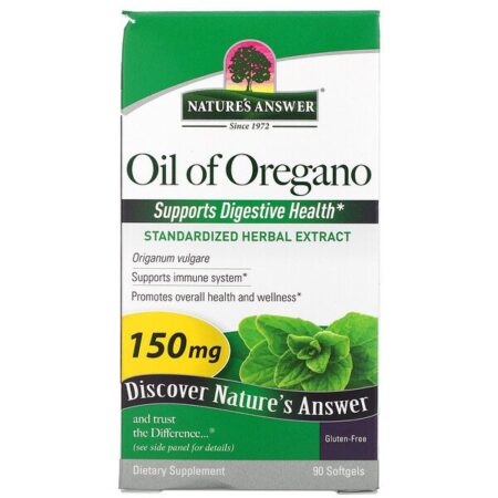 Nature's Answer, Oil of Oregano, 150 mg, 90 Softgels