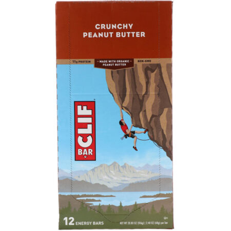 Clif Bar, Barra Energética, Manteiga de Amendoim Crocante, 12 Barras, 68 g (2,40 oz) Cada - Image 2