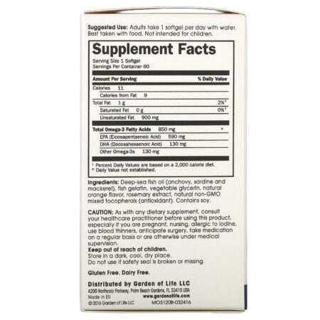 Minami Nutrition, Supercritical, Omega-3 Fish Oil, 850 mg, Sabor Laranja, 120 Cápsulas Softgel Cada - Image 2