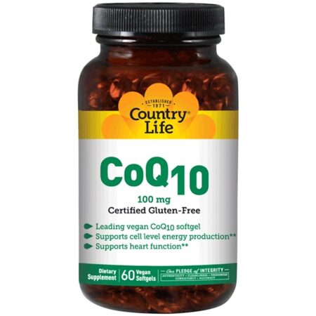 Country Life, CoQ10, 100 mg, 120 Cápsulas Gelatinosas Veganas