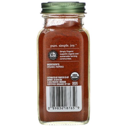 Simply Organic, Paprika, 84 g (2,96 oz) - Image 2