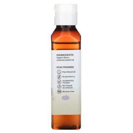 Aura Cacia, Skin Care Oil, Organic Castor, 4 fl oz (118 ml) - Image 2