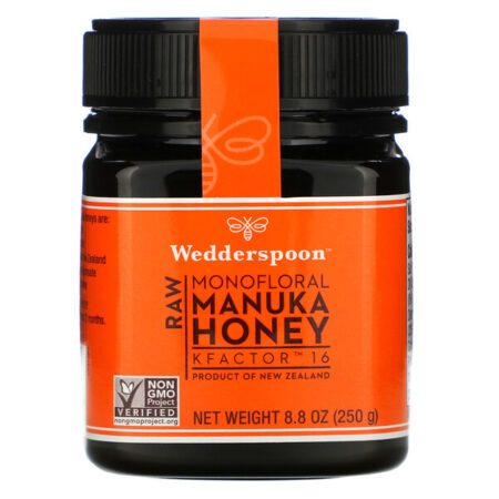 Wedderspoon, Mel cru de Manuka, KFactor 16, 8,8 onças (250 g)