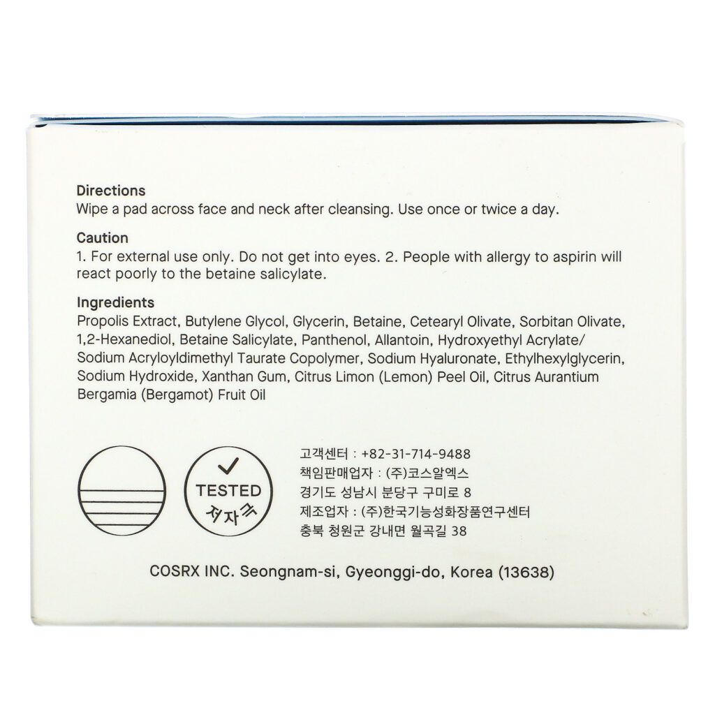 Cosrx, One Step Moisture Up Pad, 70 Pads (4.56 fl oz) - Imagem 3